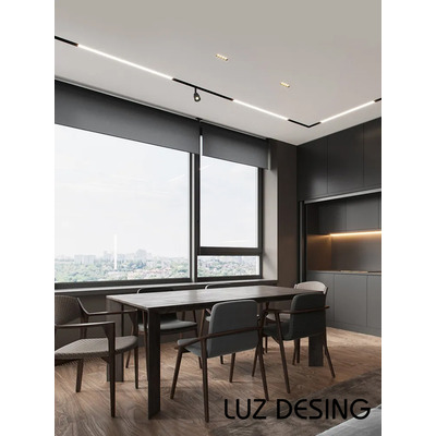 Union Techo Pared Riel Magnético Trakslim-uptb Blanco Gmg