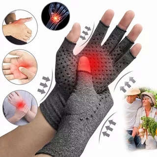 Guantes De Compresión P/artritis,guantes Fibra Alivia Dolor
