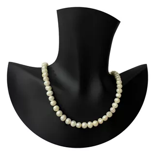 Collar Gargantilla Perlas Cultivadas Acero Baño De Oro18k