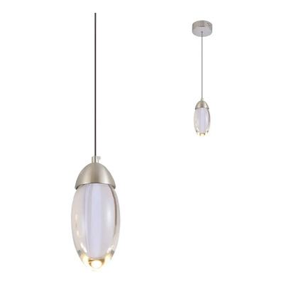Colgante Marqui 19171 Ø80x170mm Led 10w Niquel Plateado