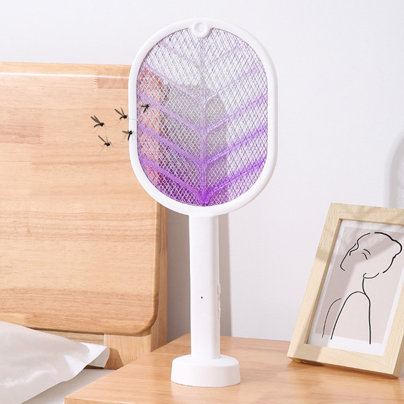 Raqueta Mata Mosquitos Lámpara Led Recargable Electrica