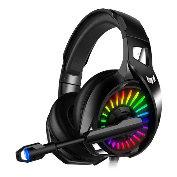 Auricular Gamer Greenfox Gfh2200 Color Negro