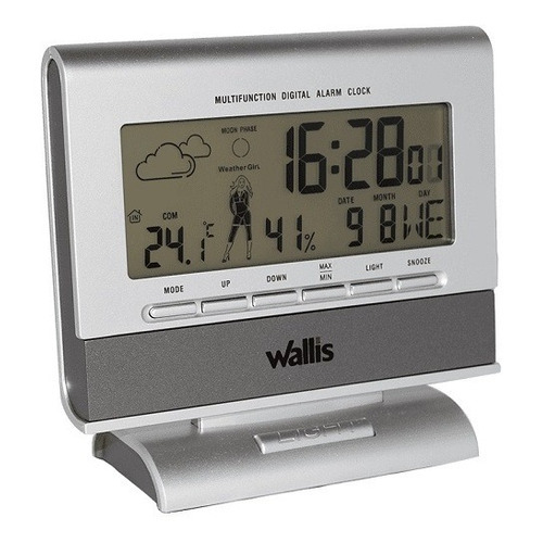 Estación Climatológica Wallis, TD270613, Con Reloj/calendario/alarma