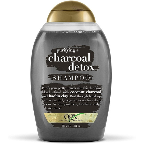 Shampoo Ogx Carbón De Coco Detox Purificante 385 Ml