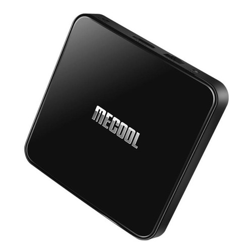 Tv box Mecool KM3 de voz 4K 64GB negro con 4GB de memoria RAM