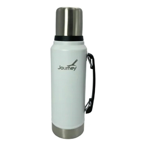  Journey G Trip 1.0 Termo Acero Inoxidable Matero Bicapa Irrompible 1 Litro color blanco