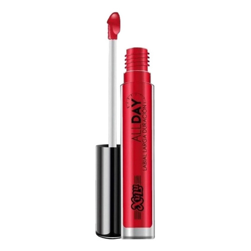 Labial Xúlu Cosméticos All Day color rojo mate