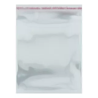 100 Saco Plástico C/ Aba Adesiva Para Folha Sulfite A4 22x30