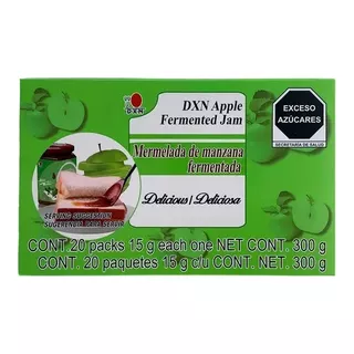 Mermelada De Manzana Fermentada Dxn 20 Paquetes De 15 G C/u