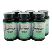 6 Biotina 60 Capsulas Vitamina H Crescimento Firmeza
