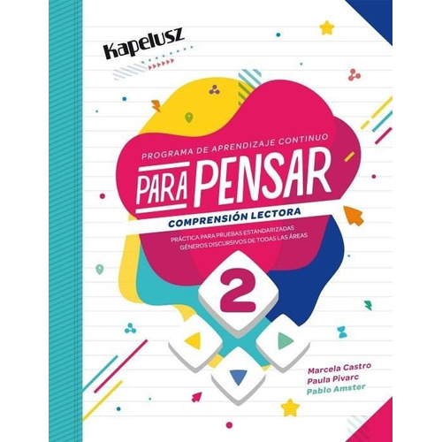 Matematica Lengua 2 Para Pensar - 2019-equipo Editorial-kape