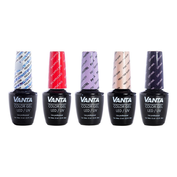 Vanta X5 Esmaltes Semipermanentes Gel On-off Cabina X 15 Ml