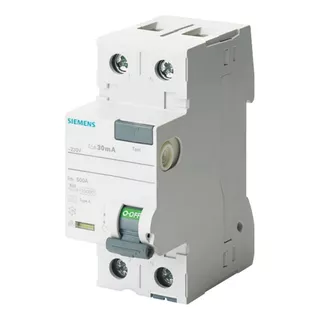 Interruptor Dr Diferencial Residual Siemens Bipolar 25a 30ma