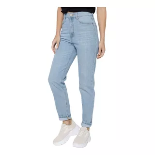 Jeans Mujer Mom De Mezclilla Premium