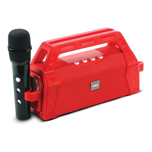 Parlante Bluetooth Con Microfono Inalambrico Soul Xs500 Color Rojo