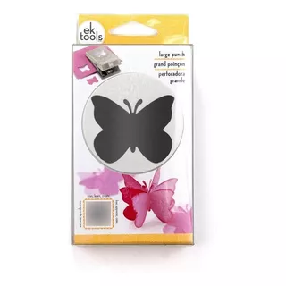 Perforadora Cortadora Papel Scrapbook Mariposa Grande Color Gris