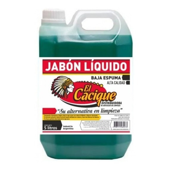 Jabon Liquido Para Lavarropas Cacique X 5lts (cod. 2516)