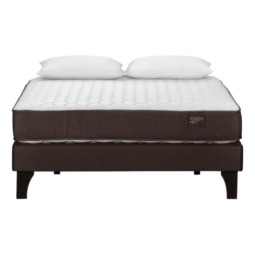 Cama Europea Rosen Ergo T New 2 Plazas + Almohadas