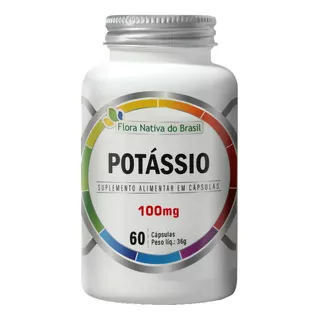 Potasio 60 Cápsulas 500 Mg Flora Nativa