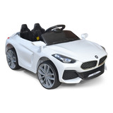 Automovil Carro Electrico Montable Bmw Z4 2 Asientos 2 Motor Color Blanco