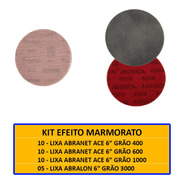 Kit Lixamento Efeito Marmorato Abranet + Abralon - Mirka