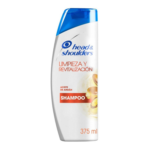 Shampoo Head & Shoulders Limpieza Y Revitalización Aceite De Argán 375ml