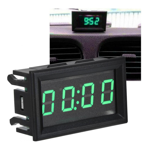 Led Electrónico Digital Luminoso Reloj De Coche Reloj Acceso