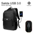 Mochila Urbana Hardley London Color Negro Diseño de la tela Liso 20L