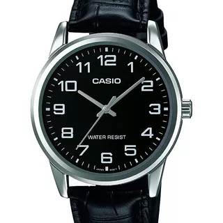 Relógio Casio Masculino Collection Couro  Mtp-v001l-1budf-br