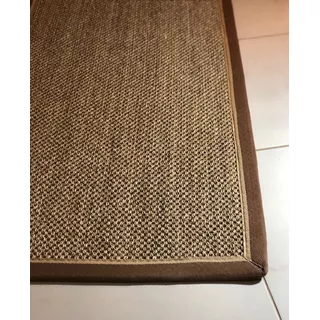 Alfombra De Sisal Con Borde En 3 Tonos 160x240 Cm  