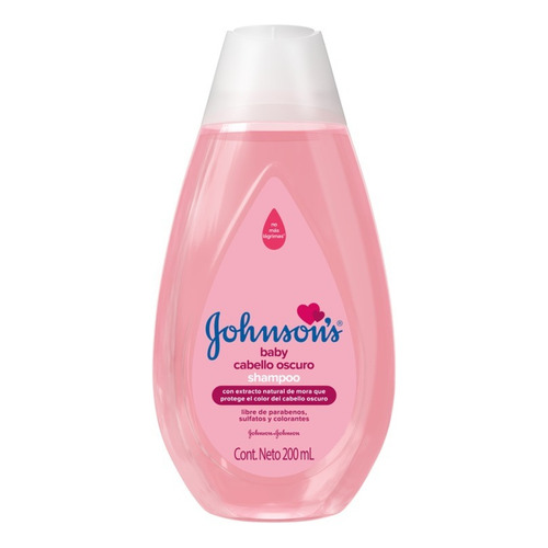 Shampoo JOHNSON’S® Baby Cabello Oscuro 90% de ingredientes naturales 200 ml