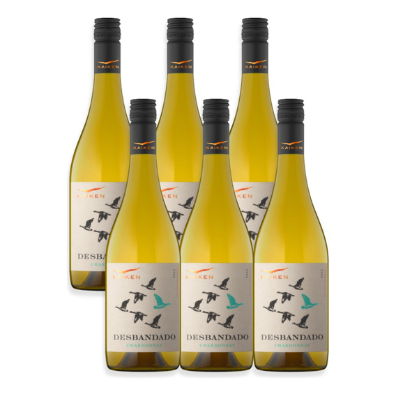 Vino Kaiken Blanco Desbandado Chardonnay 750ml Caja X6u