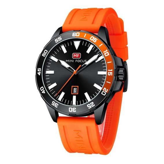 Reloj Para Hombre Mini Focus Mf0020g Mf080113 Naranja