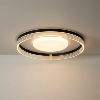 Plafon Led Monaco Negro Diseño Moderno 42w Cct Lda82042-n Negro