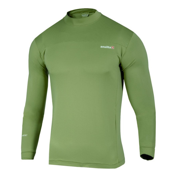 Remera Lef M/l Polartec Power Dry Hombre Ansilta Trekking