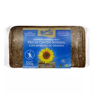 Pão Integral Centeio Com Sementes De Girassol Meierbaer Pacote 500g