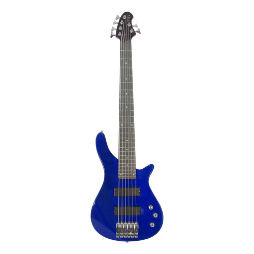 Mars Rockey 6tbl Bajo Electrico 6 Cuerdas Azul Tilo Maple