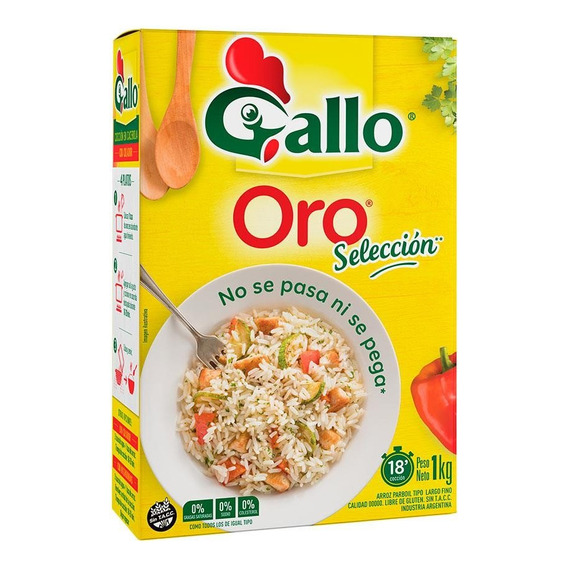 Arroz Oro Parboil Gallo X1 Kg