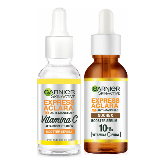 Pack Serum Vitamina C + Serum Noche Anti Manchas Garnier