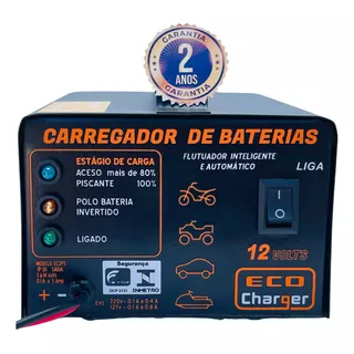 Carregador Baterias 12v - Carro Moto - Com Flutuador !