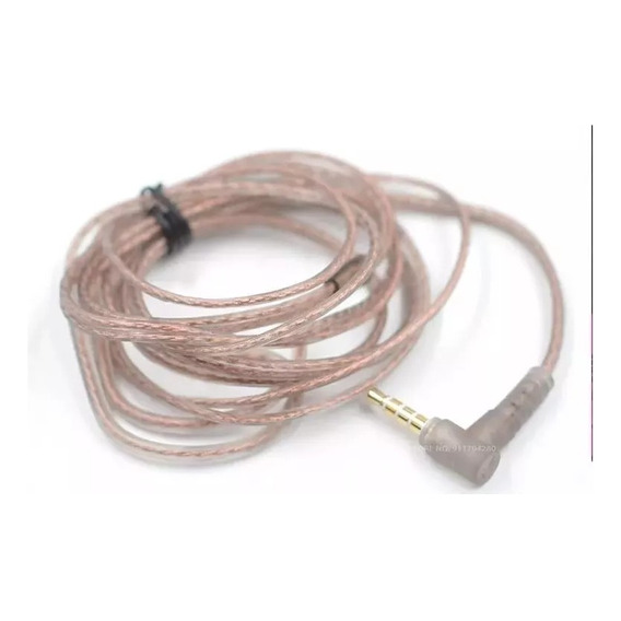 Cable Repuesto Auriculares Kz Flat Silver Pin B C/ Microfon0