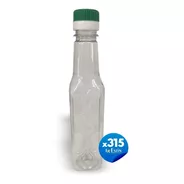 Envase 250 Cc Pet Cristal Cuadrado Para Aceite X 315 Unid.