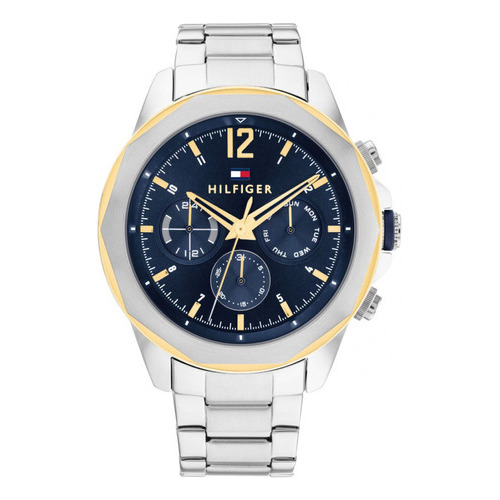 Reloj Para Hombre Tommy Hilfiger Lars  1792059 Color de la malla Plateado