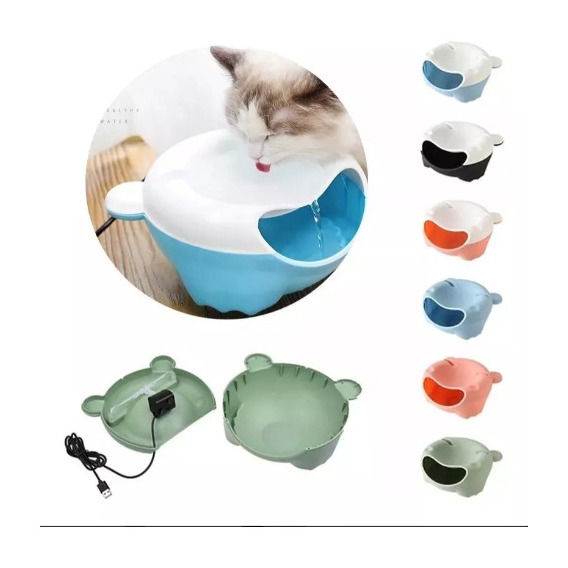 Fuente Para Gatos Felinos En Flor Envio Gratis