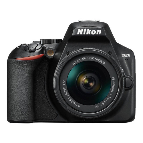  Nikon DSLR Kit D3500 + lente 18-55mm VR d3500 DSLR color  negro 