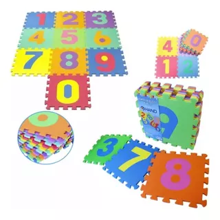 Alfombra De Foami Para Bebes 10 Piezas Grandes 29x29 C/u