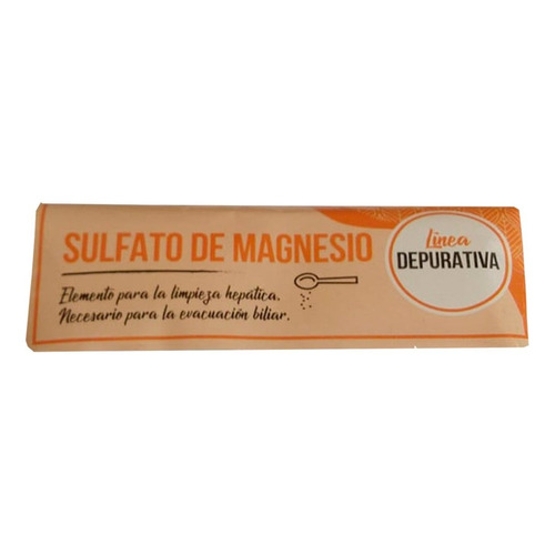 Sulfato De Magnesio (sales De Epsom O Sal Inglesa) X 40 Gs Sabor Neutro