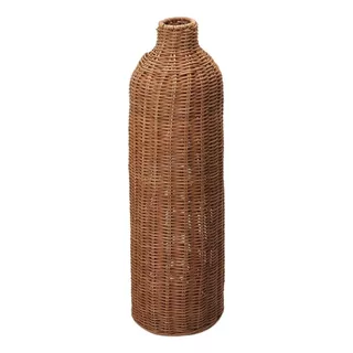 Vaso Decorativo Em Rattan 53x16cm C/1unid Cor Terracota Liso