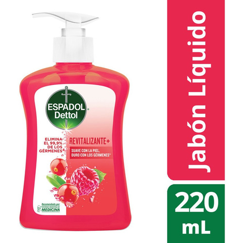 Jabon Liquido Espadol Revitalizante Botella X 220 Ml