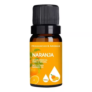 Aceite Esencial De Naranja 10ml Puro Natural Aromaterapia 